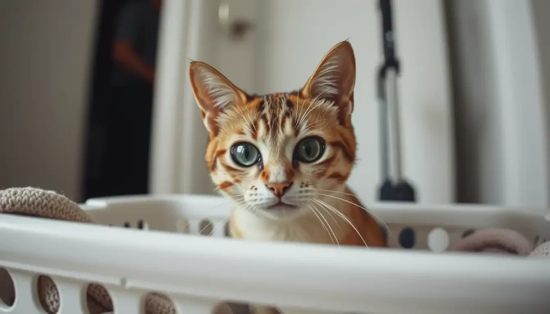 αρχείο λήψης 21 Πού να βάλετε τη γάτα σας όταν έρχονται οι καθαρίστριες