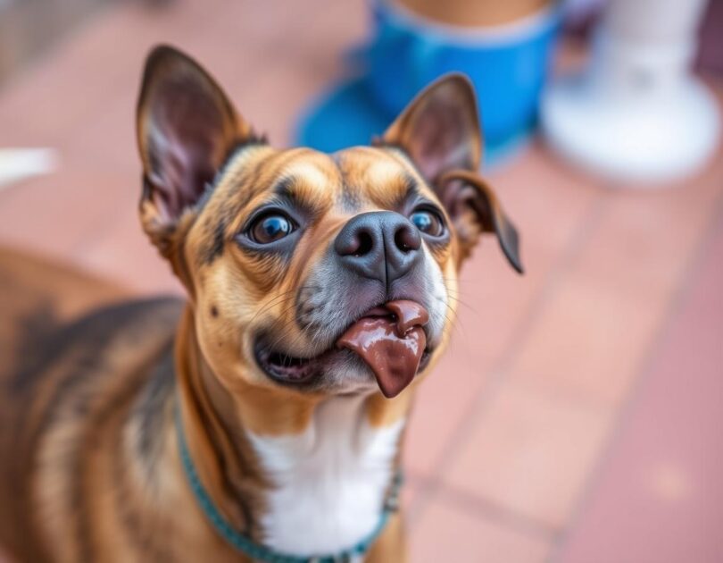 Chocolate poisoning in a dog