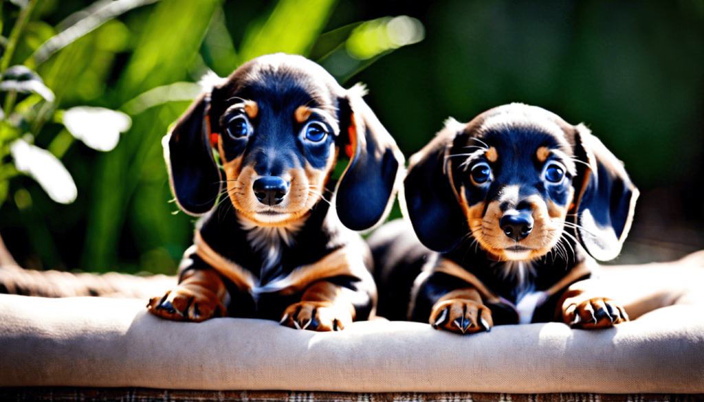 Χαριτωμένα κουτάβια Dachshund