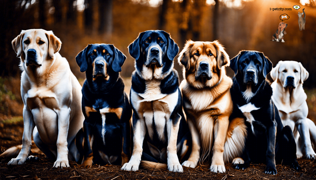 Οι πιο δημοφιλείς μεγαλόσωμες ράτσες σκύλων σε μία φωτογραφία