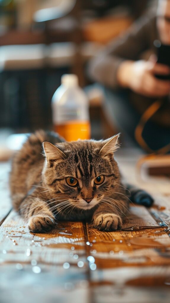 γάτα χλωρίνη