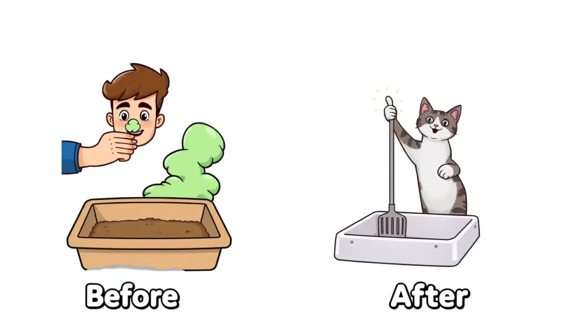 Συμβουλές για να μην μυρίζει ένα κουτί απορριμμάτων τις γάτας