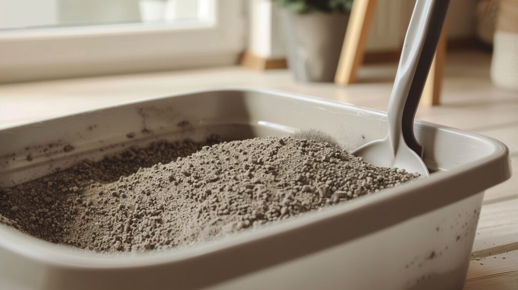 StockCake Cleaning litter box 1721821352 Πώς να ρυθμίσετε το κουτί απορριμμάτων της γάτας σας για επιτυχία