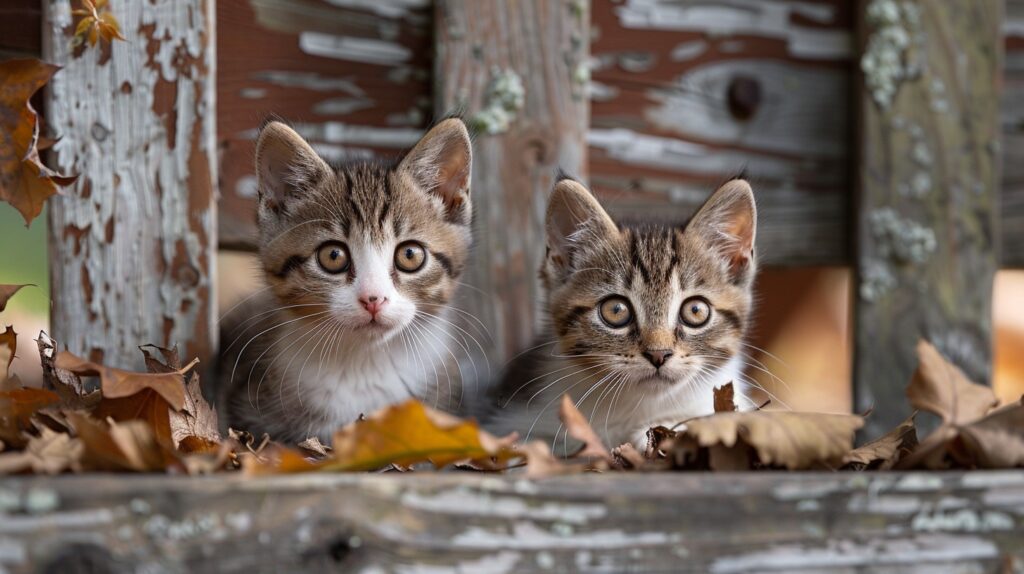 StockCake Curious Kittens Peek 1721982510 Γιατί οι γάτες δαγκώνουν η μία το λαιμό της άλλης;