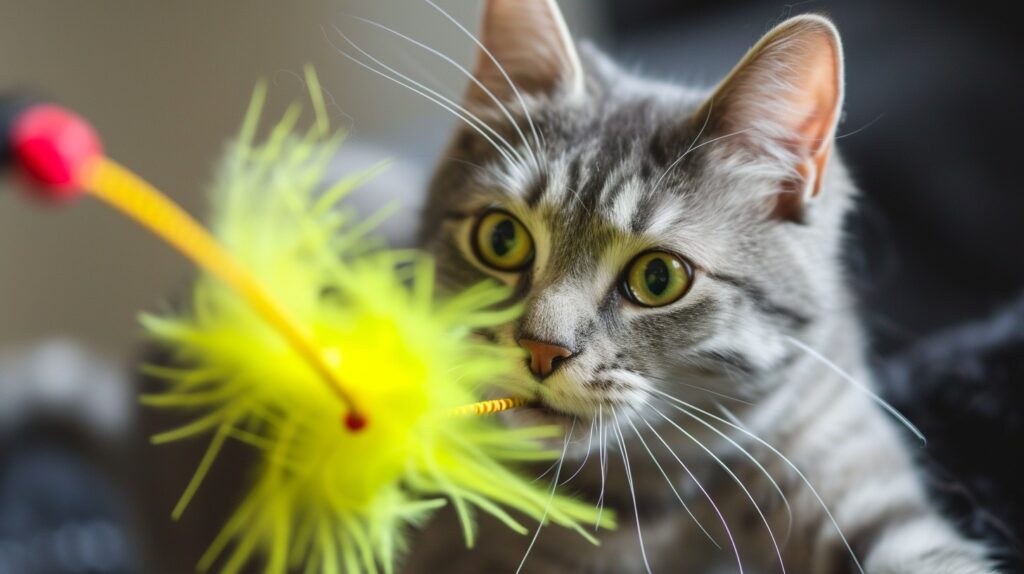 StockCake Curious Cat Playing 1723698529 Γιατί αρέσει στις γάτες το κερί αυτιού