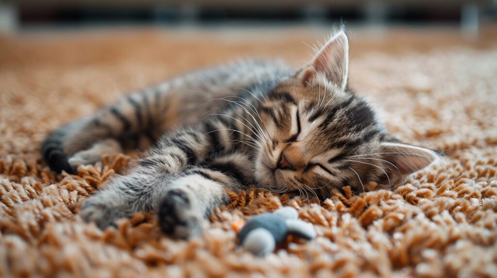 StockCake Napping Kitten Bliss 1723962541 Η γάτα μου κοιμάται πολύ