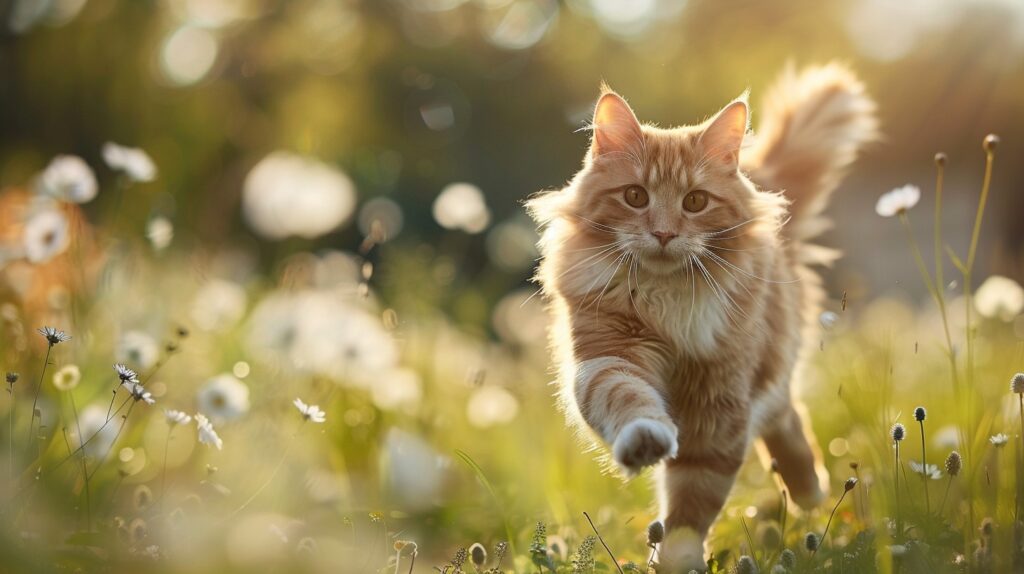 StockCake Cat enjoying nature 1725453221 Πώς να κάνετε μια γάτα να έρθει κοντά σας