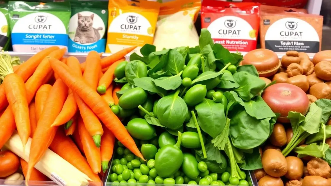 Λαχανικά στην Εμπορική Τροφή για Γάτες