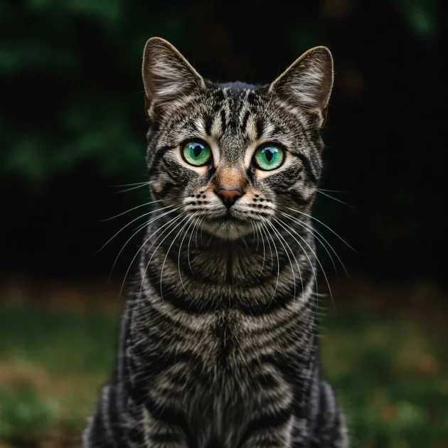 μαύρη τιγρέ γάτα 1