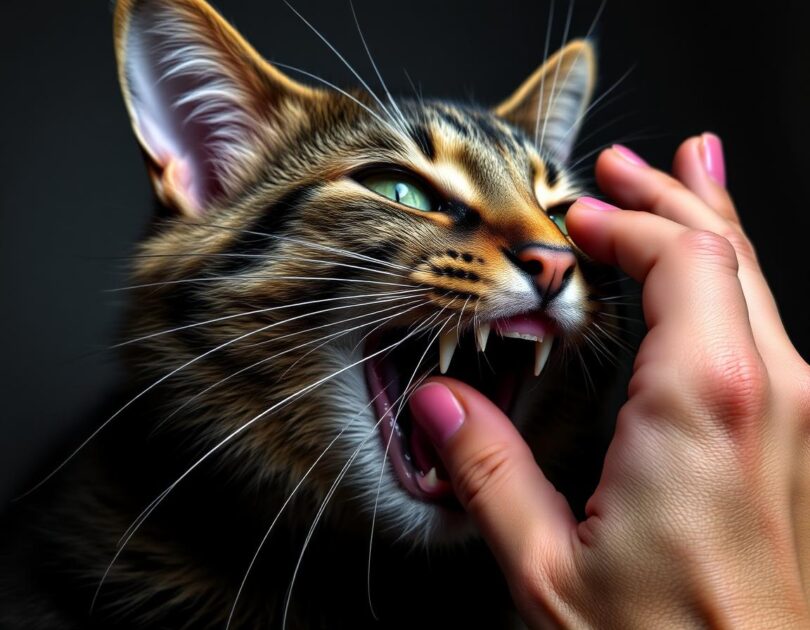 γάτα μου με δαγκώνει