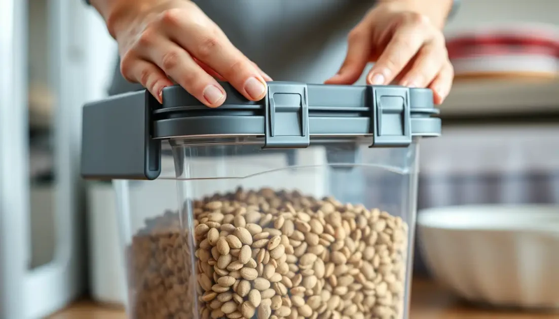 Αποθήκευση Ξηράς Τροφής Γάτας