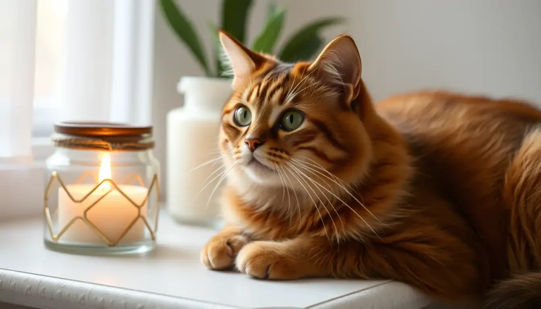 αρωματικά κεριά γάτες αρωματικά κεριά κοντά στη γάτα