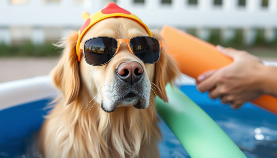 βουτιές με τον σκύλο