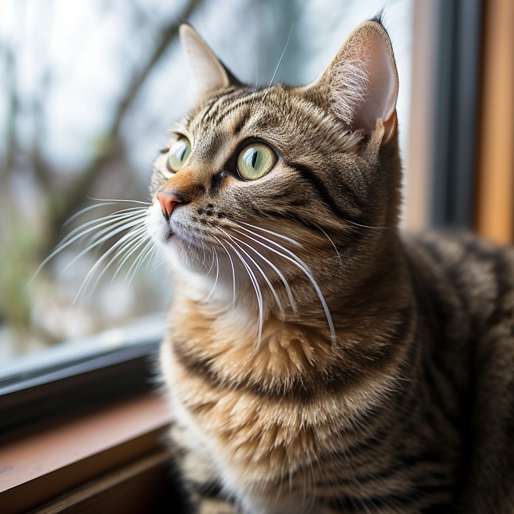 StockCake Curious Window Gazing 1721821931 Η γατα μου δεν τρωει