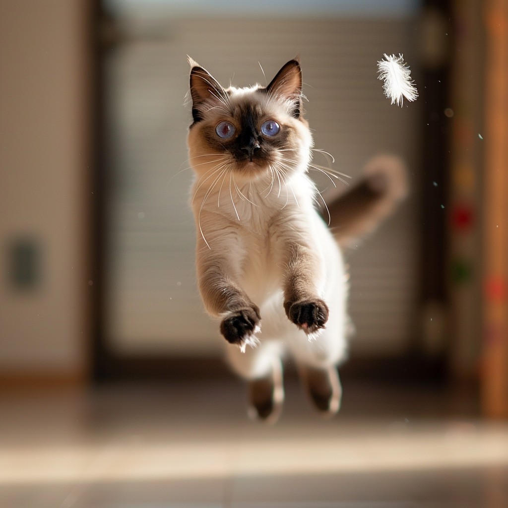 η γάτα μου με ορμάει