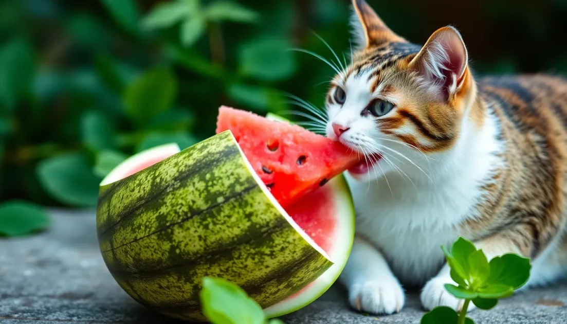 Μπορούν οι γάτες να φάνε καρπούζι