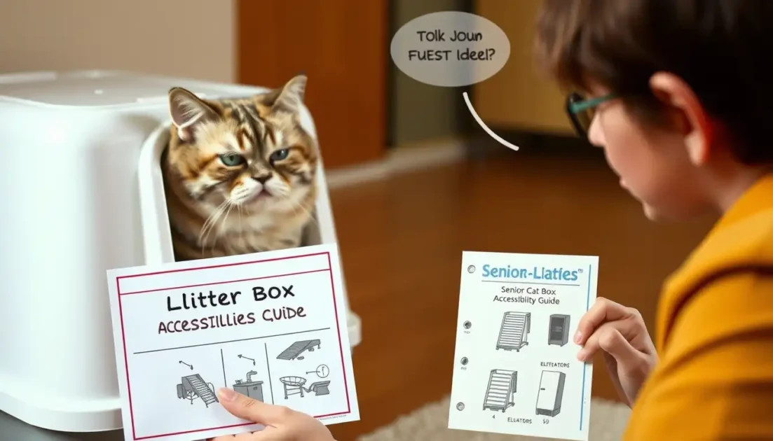 Γιατί η ηλικιωμένη γάτα μου δεν χρησιμοποιεί το κουτί απορριμμάτων