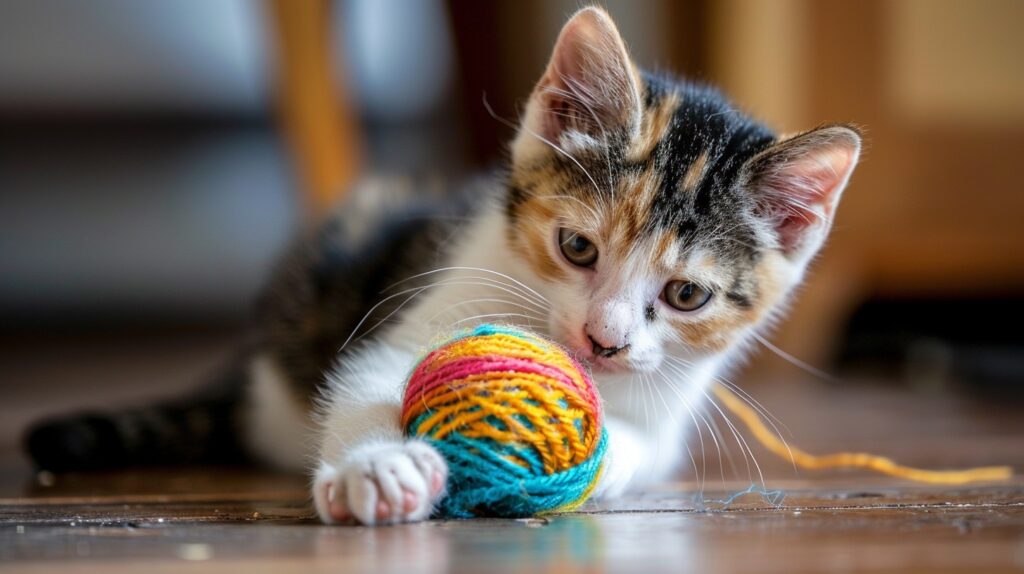 γάτακι μασαει