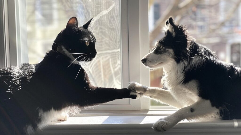 StockCake Cat meets dog 1725862502 Αποπαρασίτωση σκύλου & γάτας