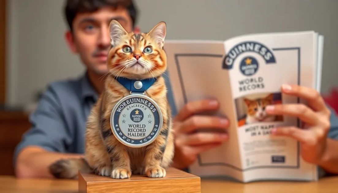 Παγκόσμια Ρεκόρ Γκίνες που έγιναν από γάτες
