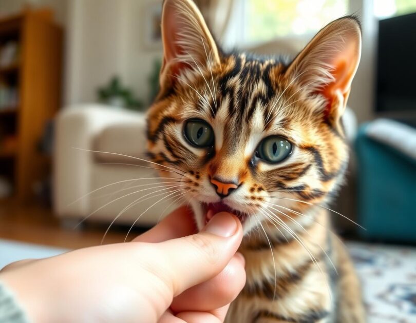 γάτα μου με δαγκώνει