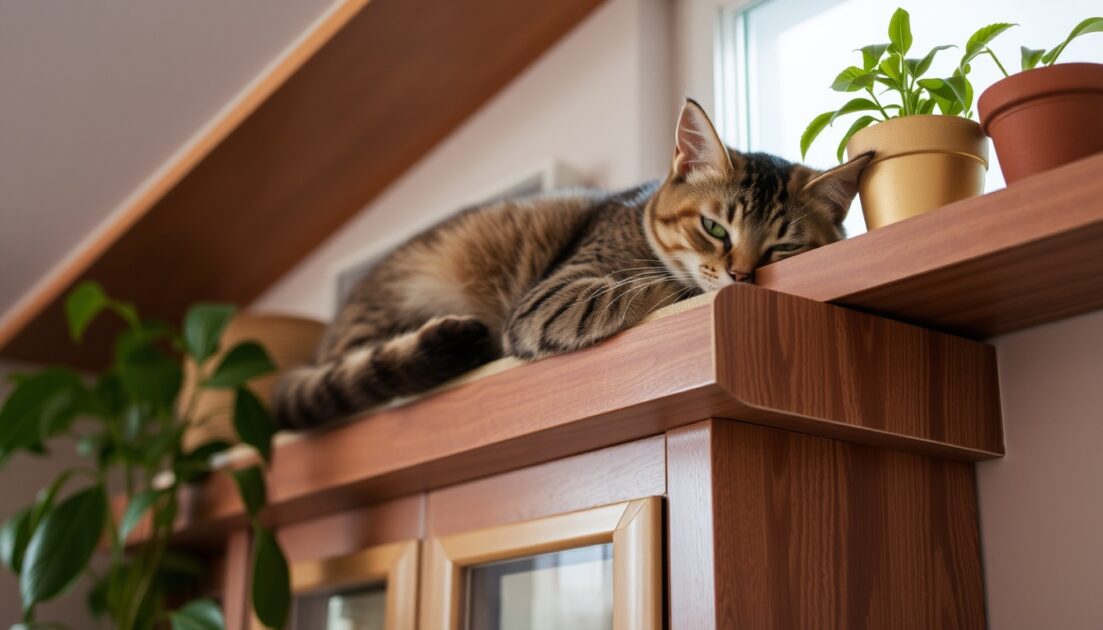 Γιατί αρέσει στις γάτες να ξεκουράζονται σε ψηλά σημεία στο σπίτι