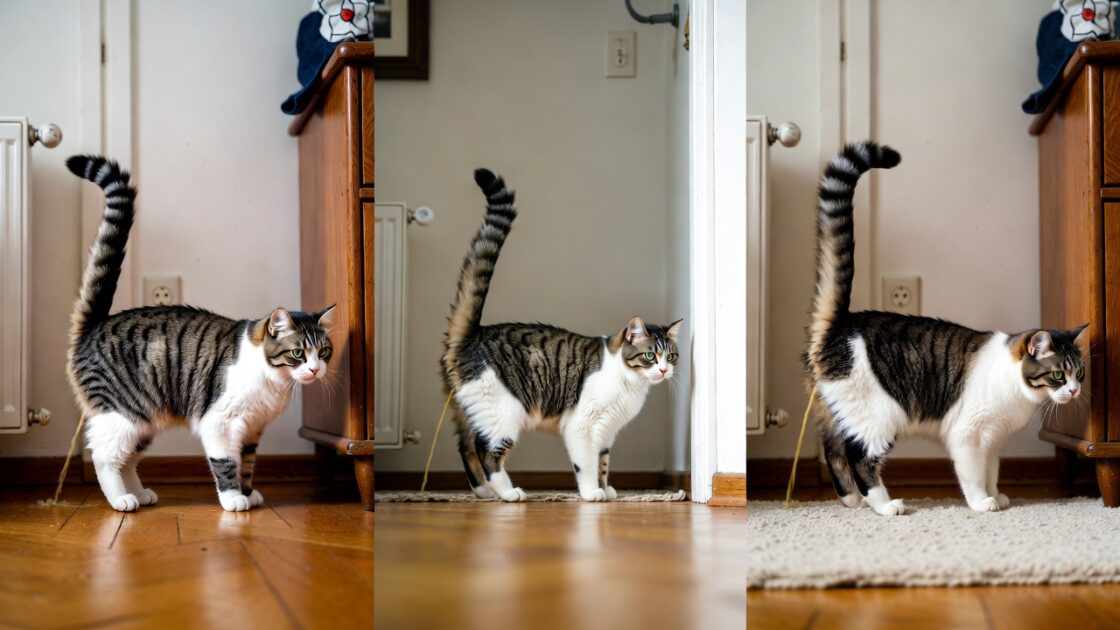 Η γάτα ουρεί σε διάφορα μέρη στο σπίτι